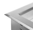 One-well 240-volt 625-watt modular drop-in hot well with standard drain, infinite controls and flat flange