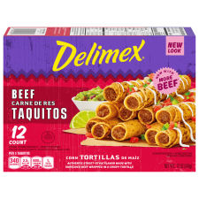 Delimex Beef Corn Taquitos, 12 ct Box