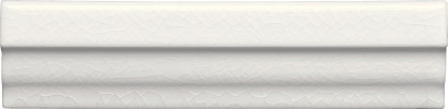 Delray White Caps 1×6 Chair Molding Crackle