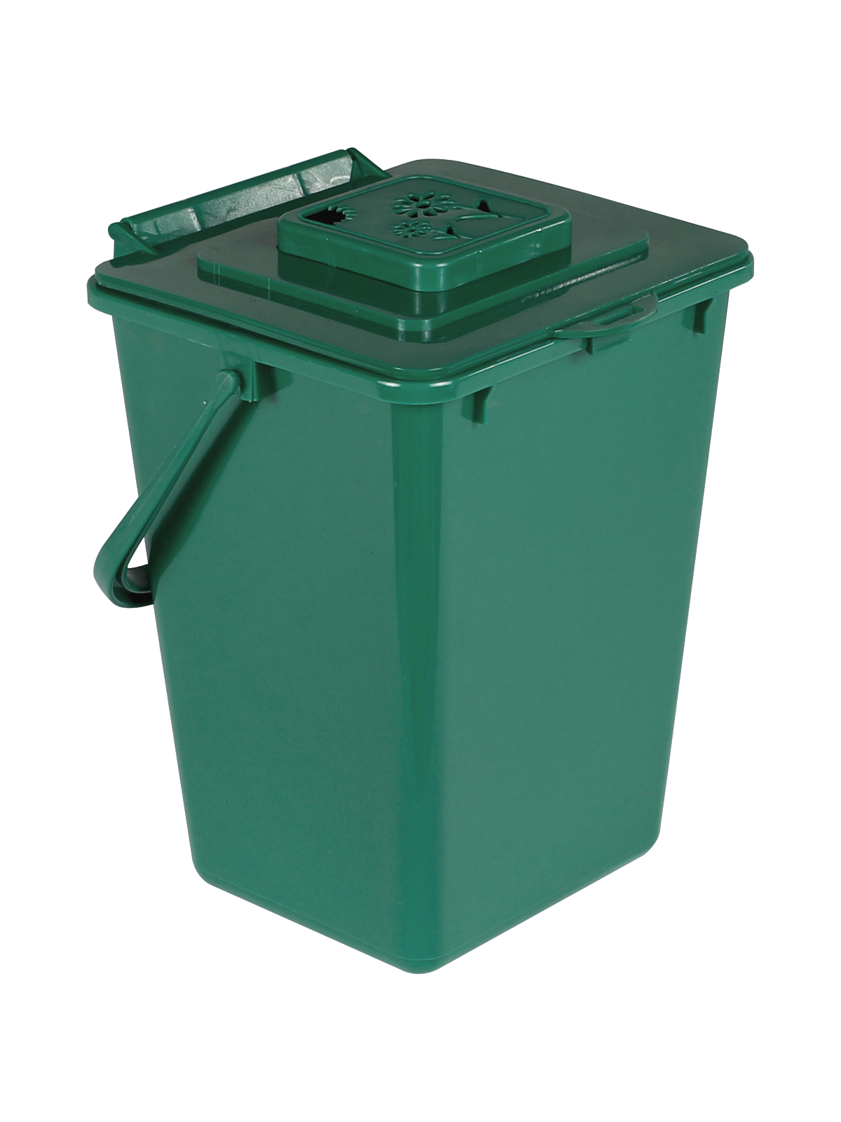 KITCHEN COMPOSTER – Single – Unit – Vented Lift – Compost Green PCR