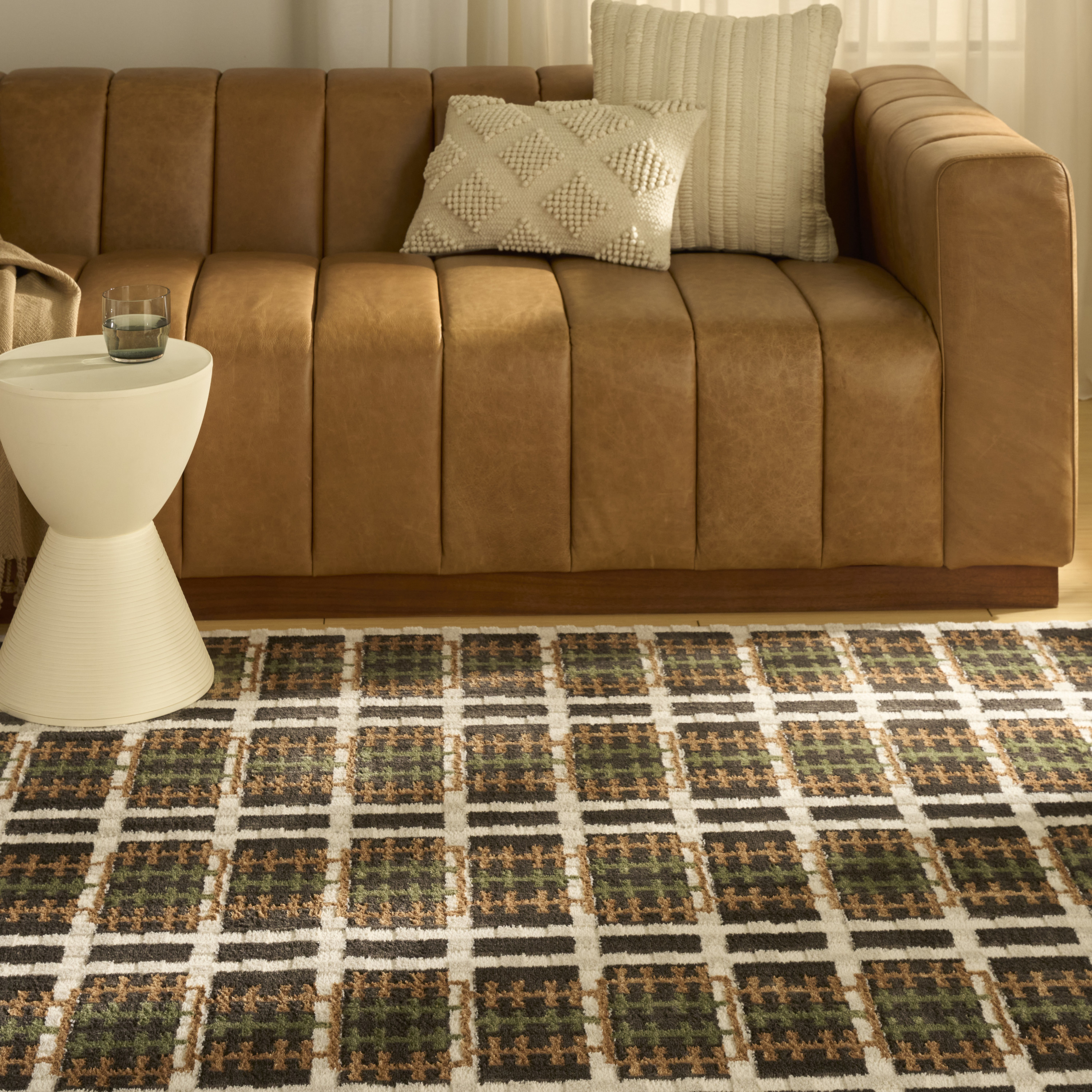 Nourison Nordic 4' x 6' Charcoal Multicolor Modern Indoor Rug