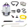 ProTeam, GoFit 3, with Xover Multi-Surface Two-Piece Wand Tool Kit, 14", Backpack Vacuum