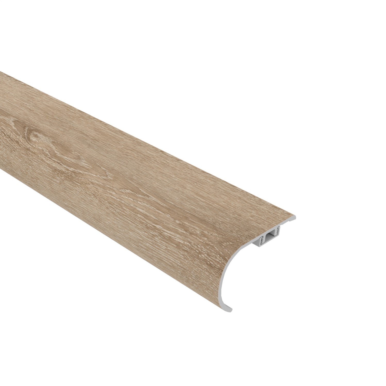 Aged Hickory Cali Vinyl Stair Nosing Overlap Windansea view 1