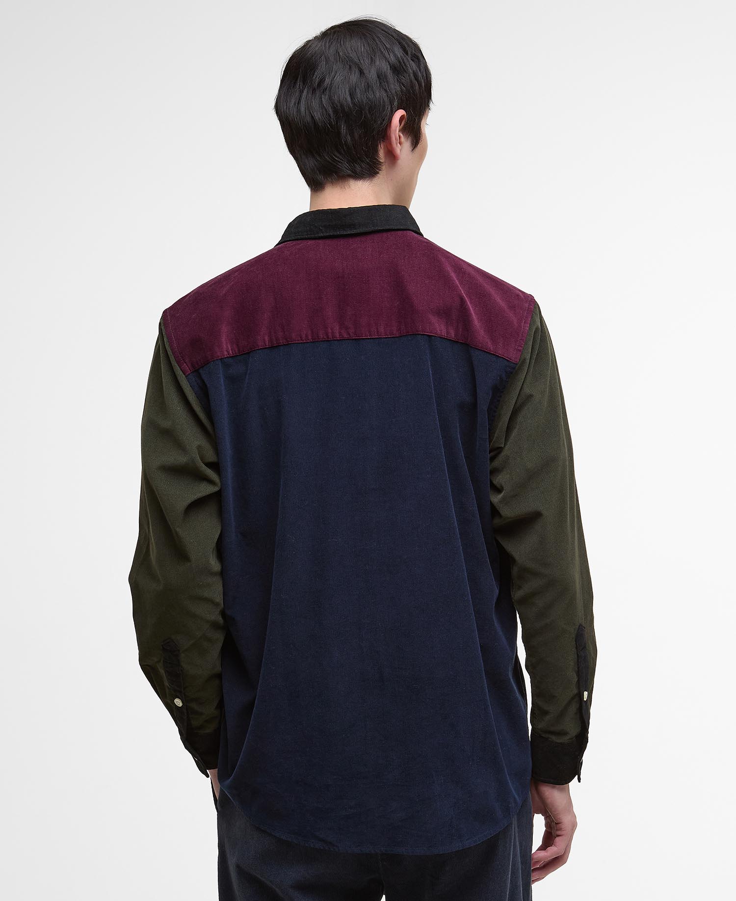 Camicia a coste oversize Patchwork image number 2