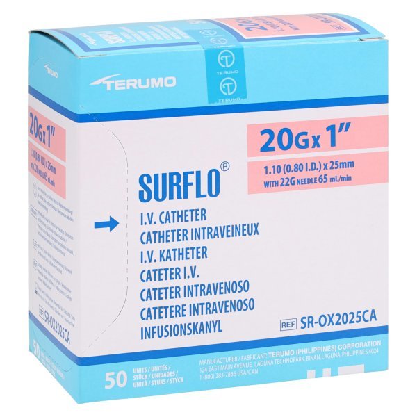 Catheter SURFLO® 20ga x 1"