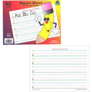 Smart Start K-1 Writing Paper: 40 Sheet Tablet