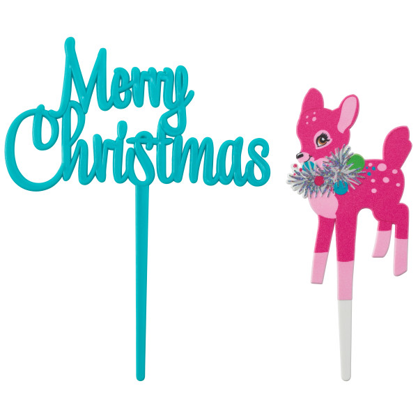 Merry Christmas Deer Vertical Layon