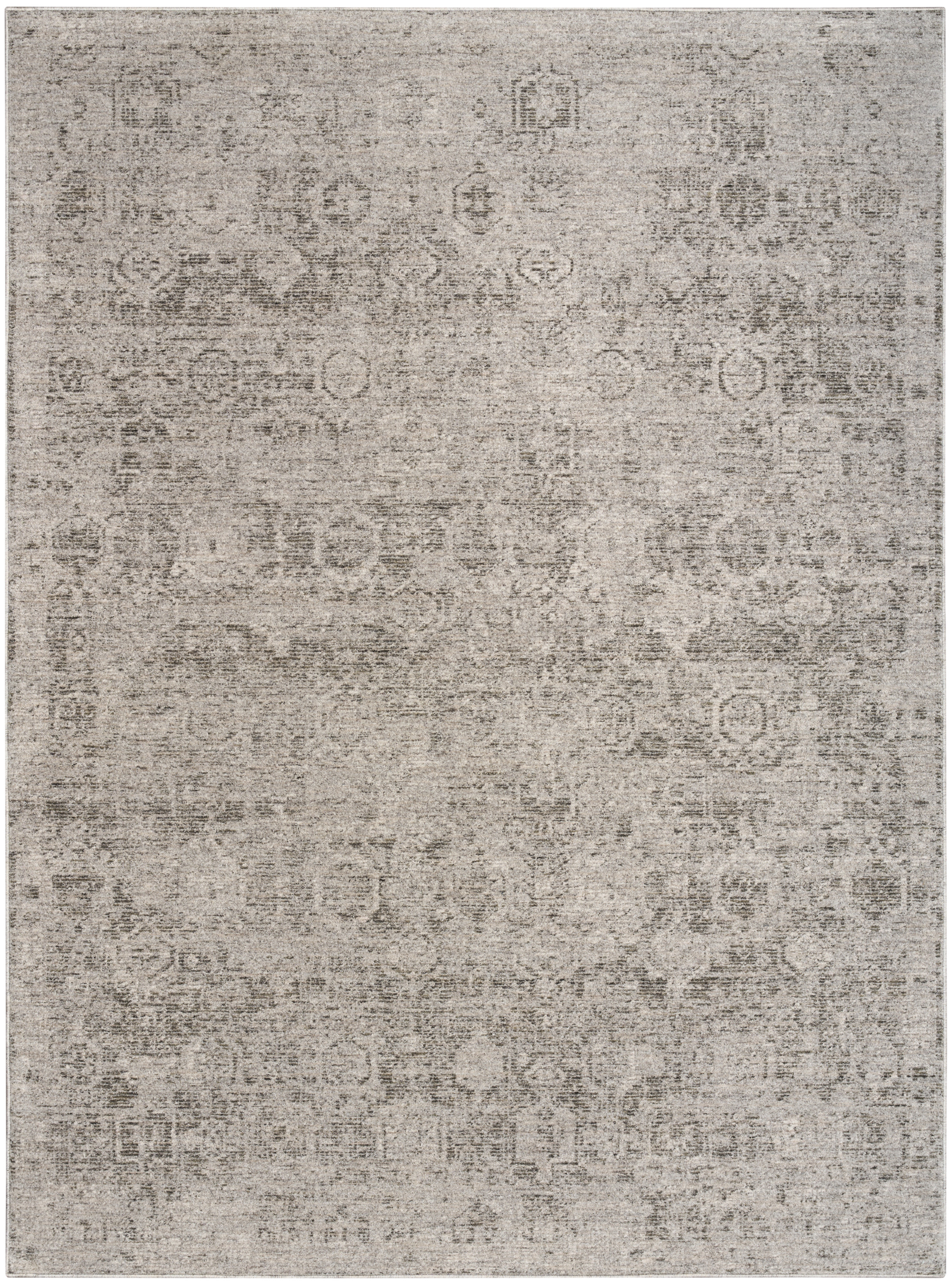 DKNY Pure Shades 5'3" x 7'8" Grey Vintage Indoor Rug