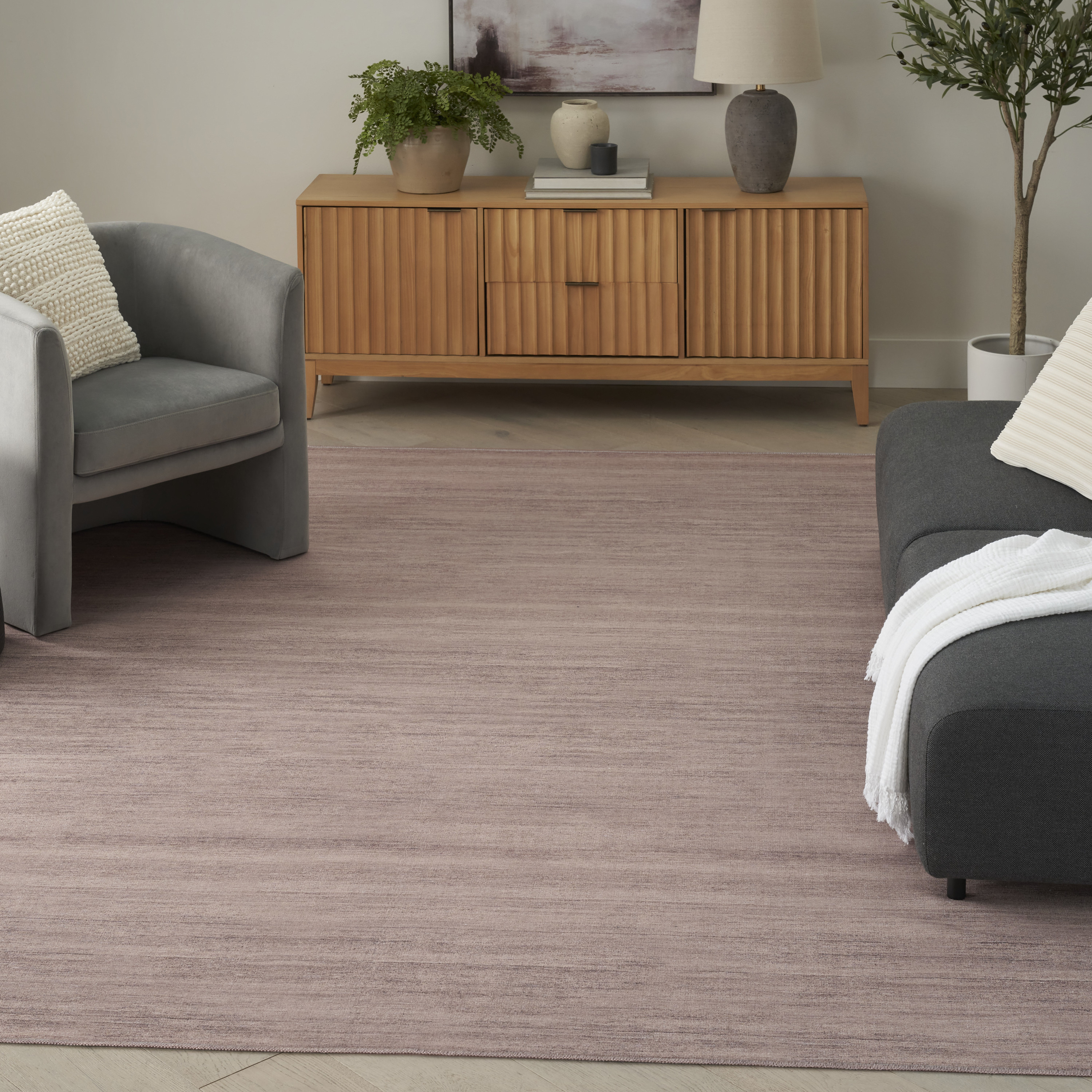 Nourison Washable Essentials 6' x 9' Natural Modern Indoor Rug