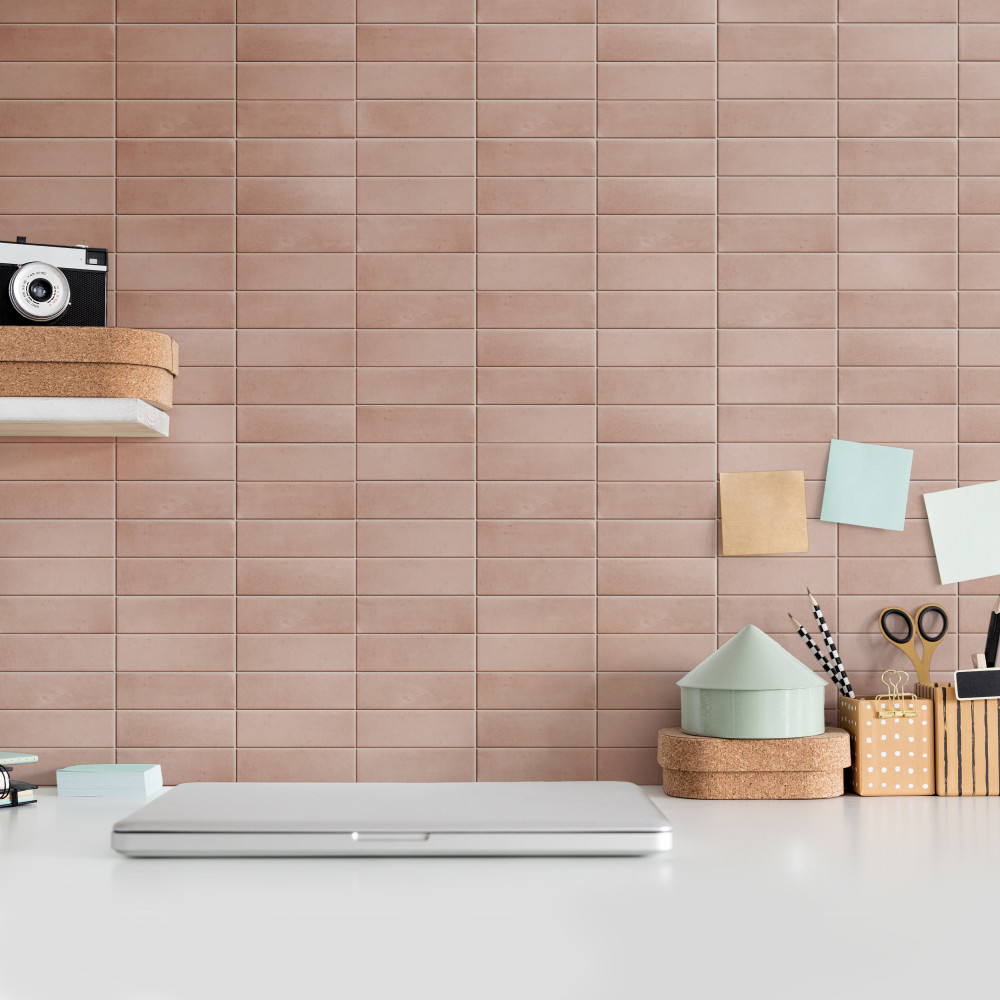 Sample – Coco Glossy Orchard Pink Porcelain Wall Tile