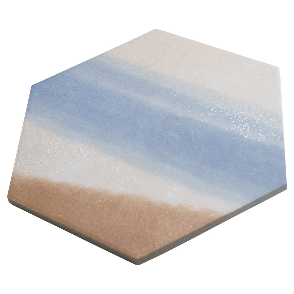 Zahara Hex Deco Mix 8-5/8 in. x 9-7/8 in. Porcelain Floor and Wall Tile