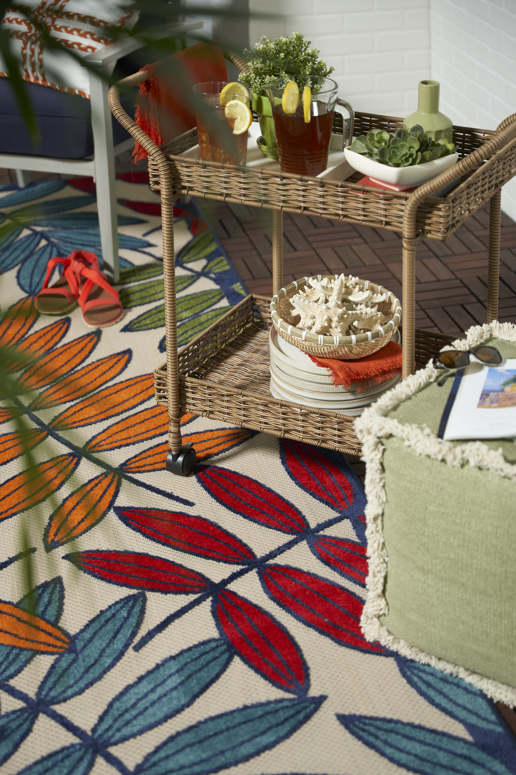 Nourison Aloha 10' x 14' Multicolor Tropical Rug