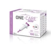 Safety Lancet ONE-CARE® 30 Gauge Retractable Push Button Activation Finger