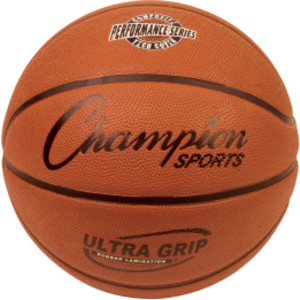 Ultra Grip Rubber Basketball with Bladder, Official Size 7