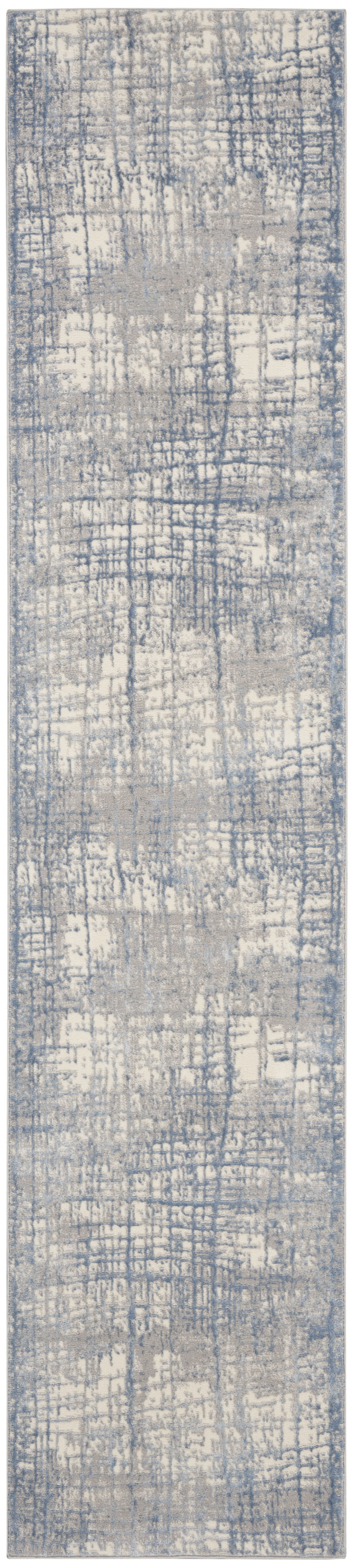 Calvin Klein CK950 Rush 2'3" x 10' Ivory Blue Modern Indoor Rug