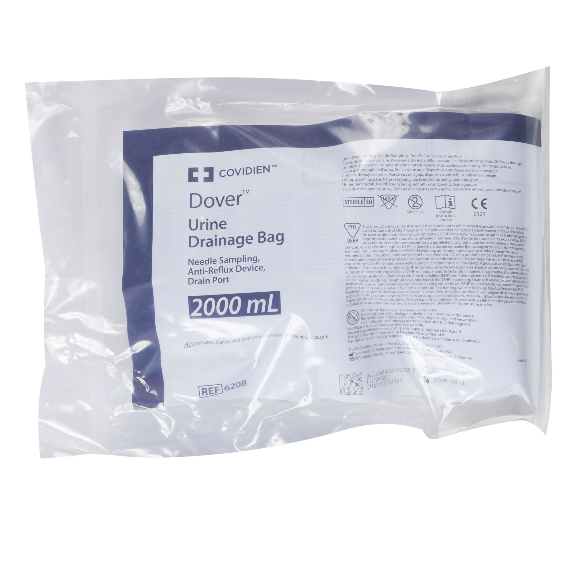 Dover™ Mono-Flo Urinary Drain Bag, Needle Port
