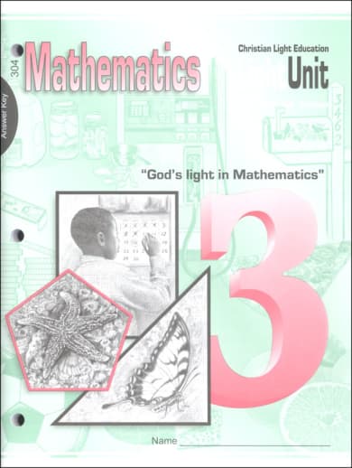 Christian Light Math LightUnit 304 Answer Key Sunrise Ed
