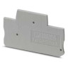Terminal Block End Cover Gray 68 L x 2.2 W x 39.6 H mm