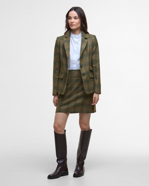 Bamburgh Tartan Mini Skirt Arabesque/Brown
