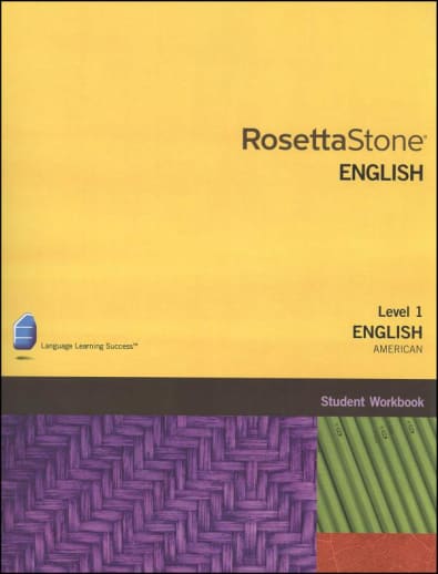 Rosetta Stone English (US) Version 3 Level 1 Workbook Homeschool Edition