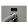 B30 Series Raised Panel Polyester Labels, 0.59" H x 1.77" W, Roll of 450 Labels, Black