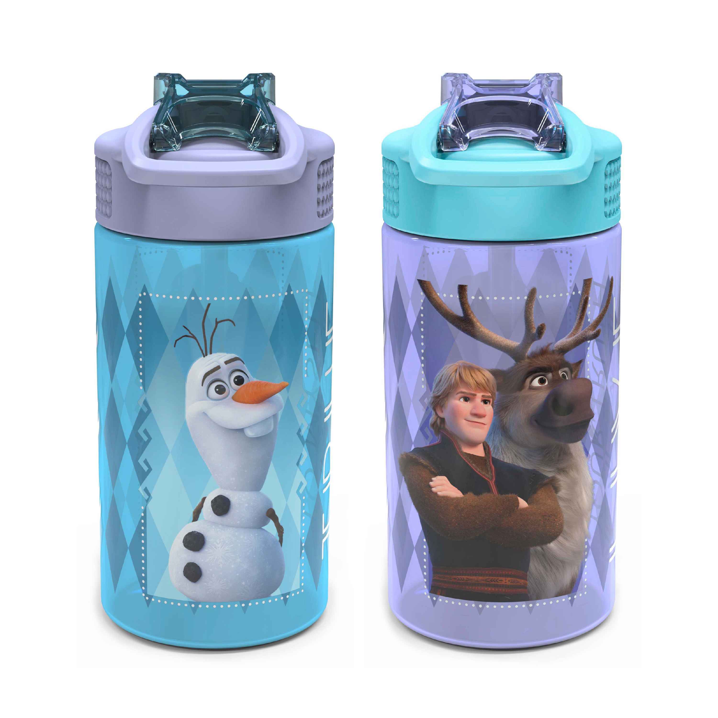 Disney Frozen 2 Movie 16 ounce Water Bottle, Anna and Elsa, 2-piece set slideshow image 2