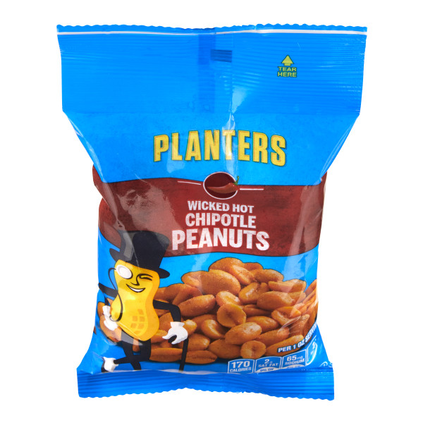 PLANTERS(r) Chipotle Peanuts Big Bag 12/6oz . C1C1 - Front Center In Package (Hi Res)