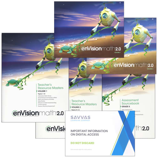 EnVision Math 2.0 Kindergarten Homeschool Bundle (2017 Edition)
