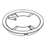 CRFB Series 9-1/4 in. Dia. Tamper-Resistant Cover Assembly, Flush Style, Brass