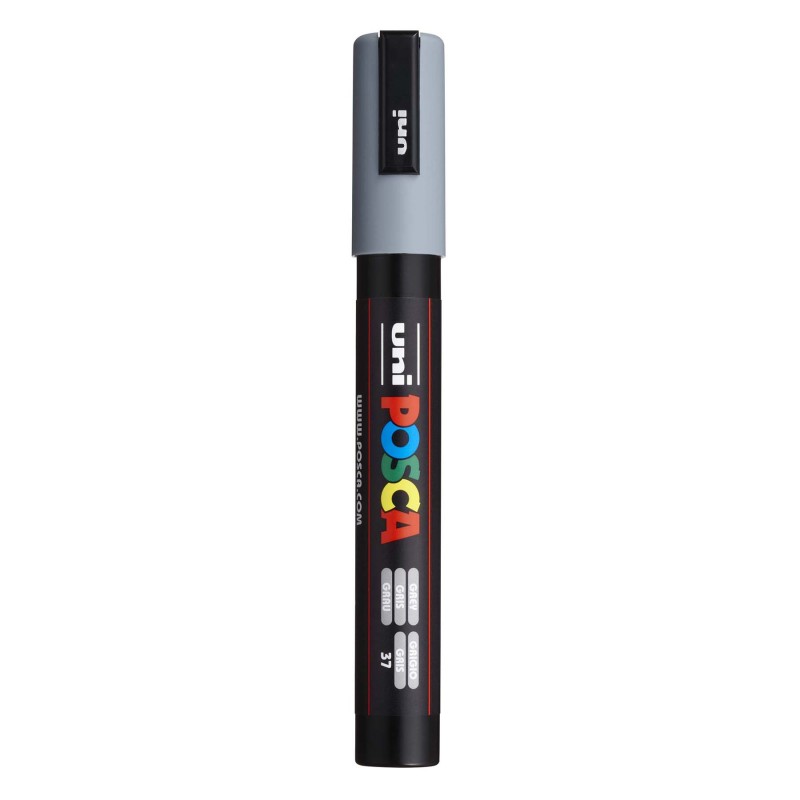 PC-5M Paint Markers, Medium Bullet Tip (1.8-2.5 mm), Grey