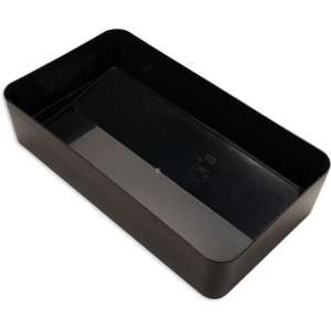 Carlisle, TrimLine, Swing Top, Rectangle, ABS, 23 gal, Black, Receptacle Lid