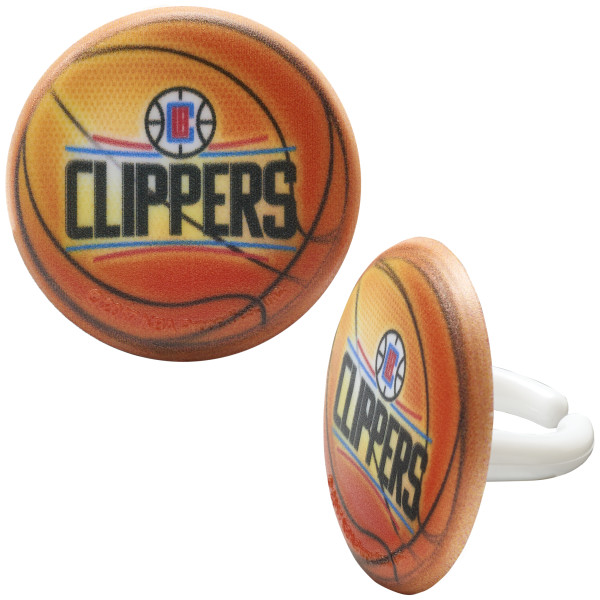 NBA Team Basketball Cupcake Rings