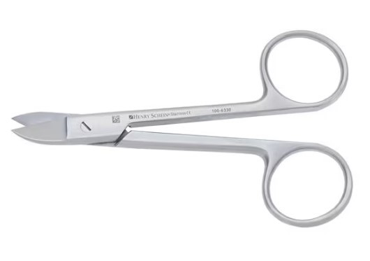 Henry Schein Crown & Collar Scissors, Standard, Curved