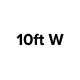 Display Width 10ft W