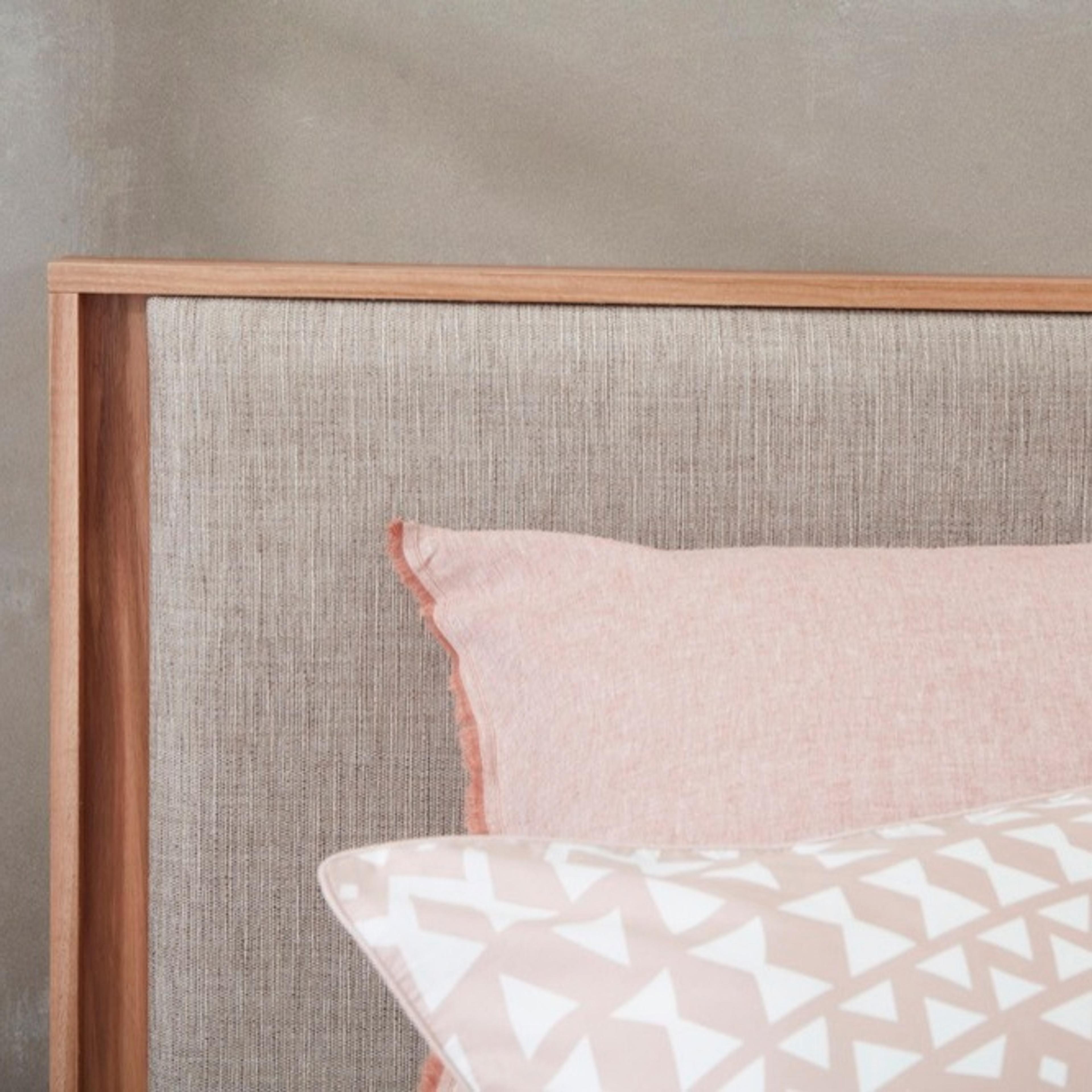 Detail image of the  Gap X Bed Frame, W/ Upholstered Headboard, Native-Nixon Sand from Forty Winks