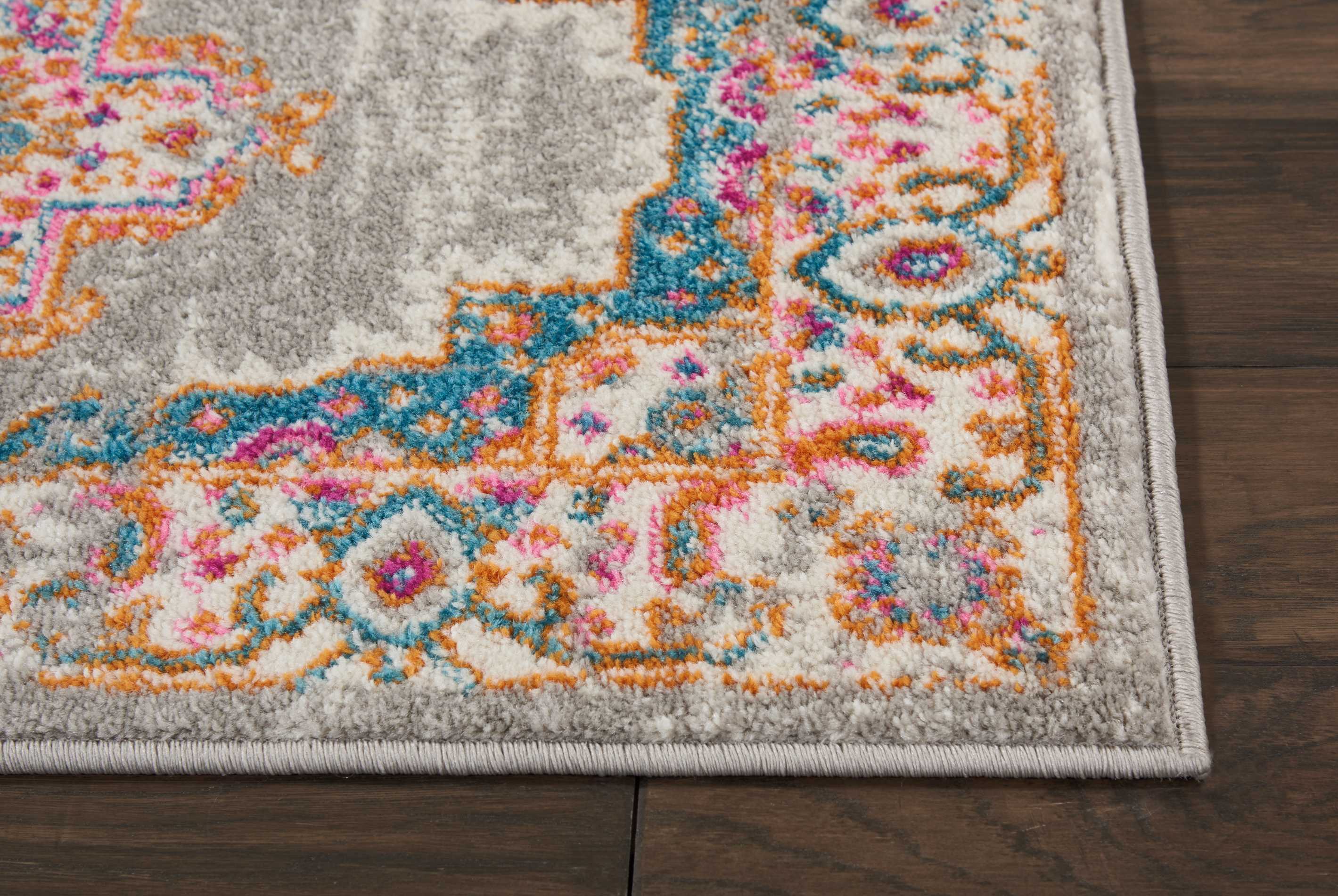 Nourison Passion 1'10" x 2'10" Grey Bohemian Indoor Rug