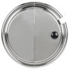 6 ½-inch stainless steel hinged cover with Kool-Touch® handle