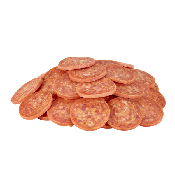 HORMEL(r) ROSA GRANDE(r) Sliced Pepperoni, 8 slices/oz., 2/12.5 lb. . C1C0 - Front Center Out of Package (Hi Res)