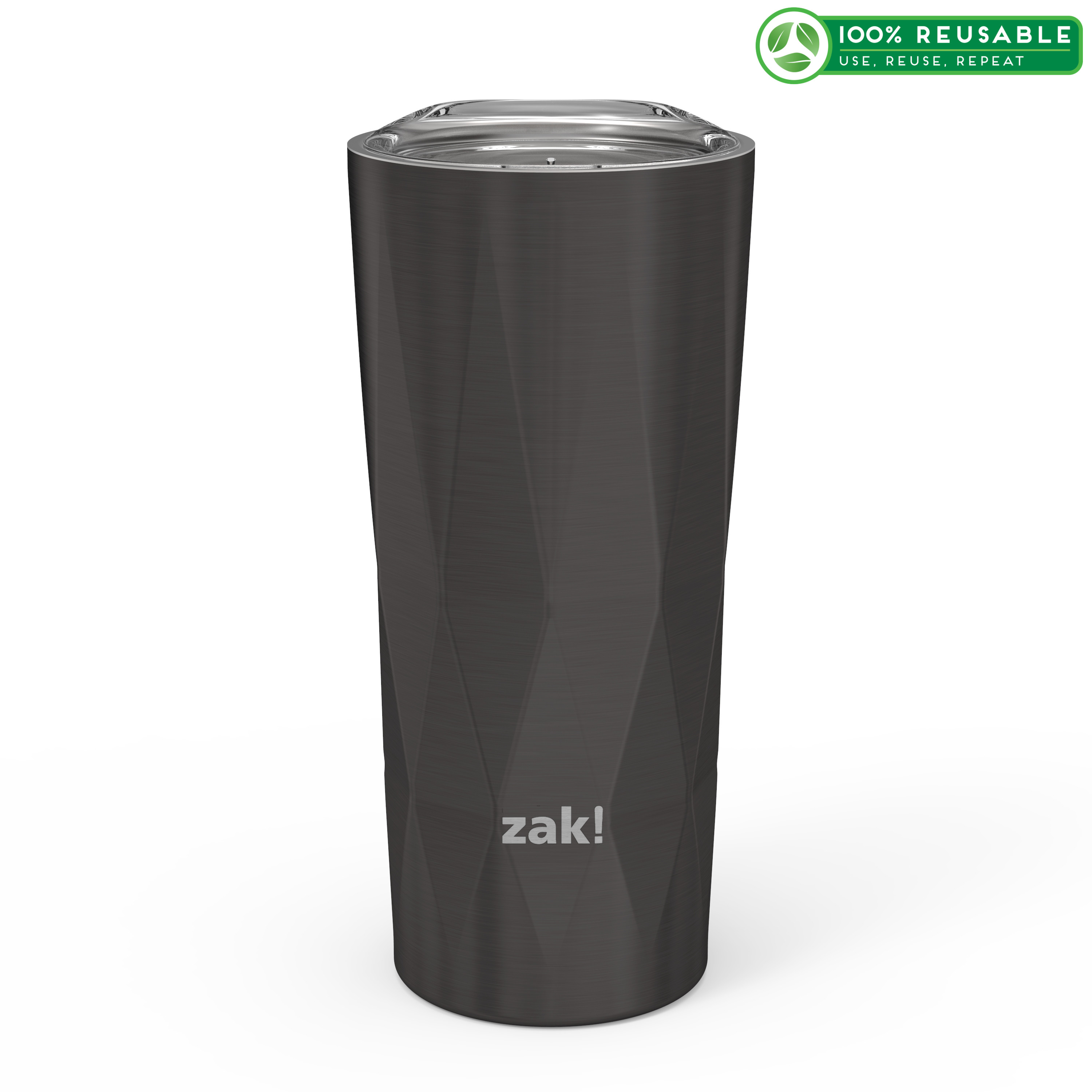 Fractal 16 ounce Vacuum Insulated Stainless Steel Pint Glass, Black slideshow image 1 Fractal 16 ounce Vacuum Insulated Stainless Steel Pint Glass, Black slideshow image 1