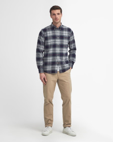 Kyeloch Tailored Long-Sleeved Shirt Blue Granite