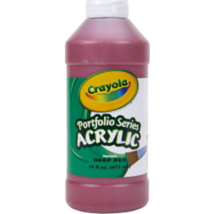 Portfolio Series Acrylic Paint, 16 oz., Deep Red