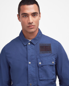 Workers Casual Jacket Washed Cobalt