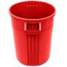 Impact, Gator Plus, 32 gal, Plastic, Red, Round, Receptacle