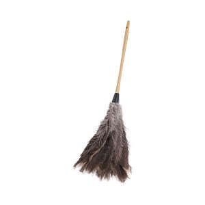 Boardwalk, Professional Duster, 16" Handle, Ostrich Feather, Gray, 12 in