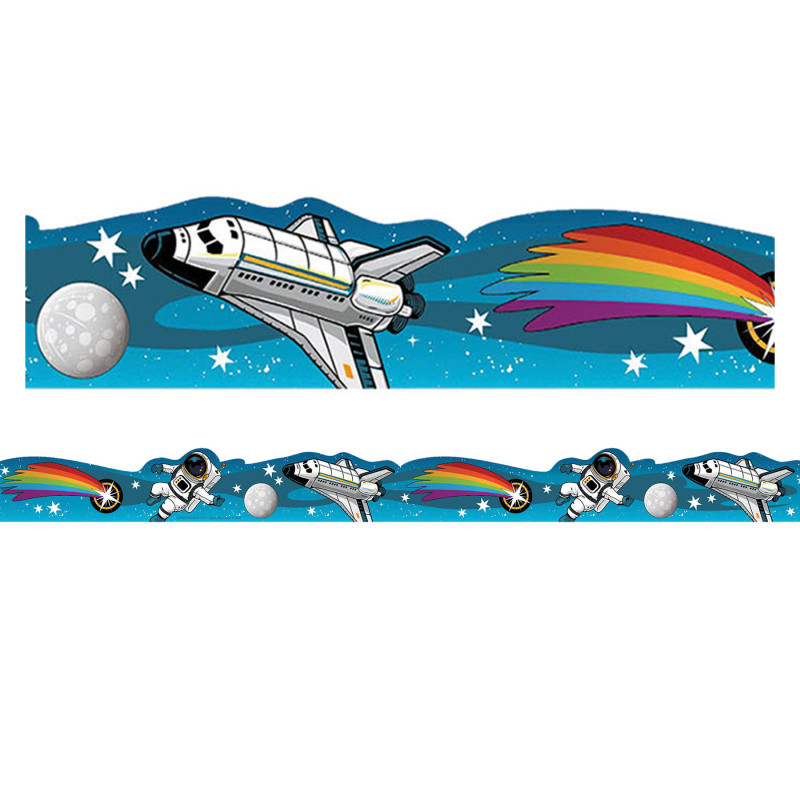 Mission to Explore Astronaut Extra Wide Classroom Border Trim, 12 Strips