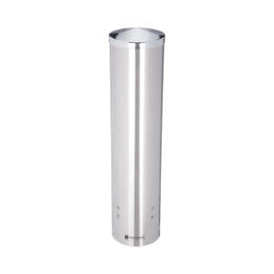 SAJC3250SS, San Jamar, Water Cup Dispenser with Removable Cap, For 4.5 oz to 7 oz Cone and 6 oz to 12 oz Flat Cups, Stainless Steel