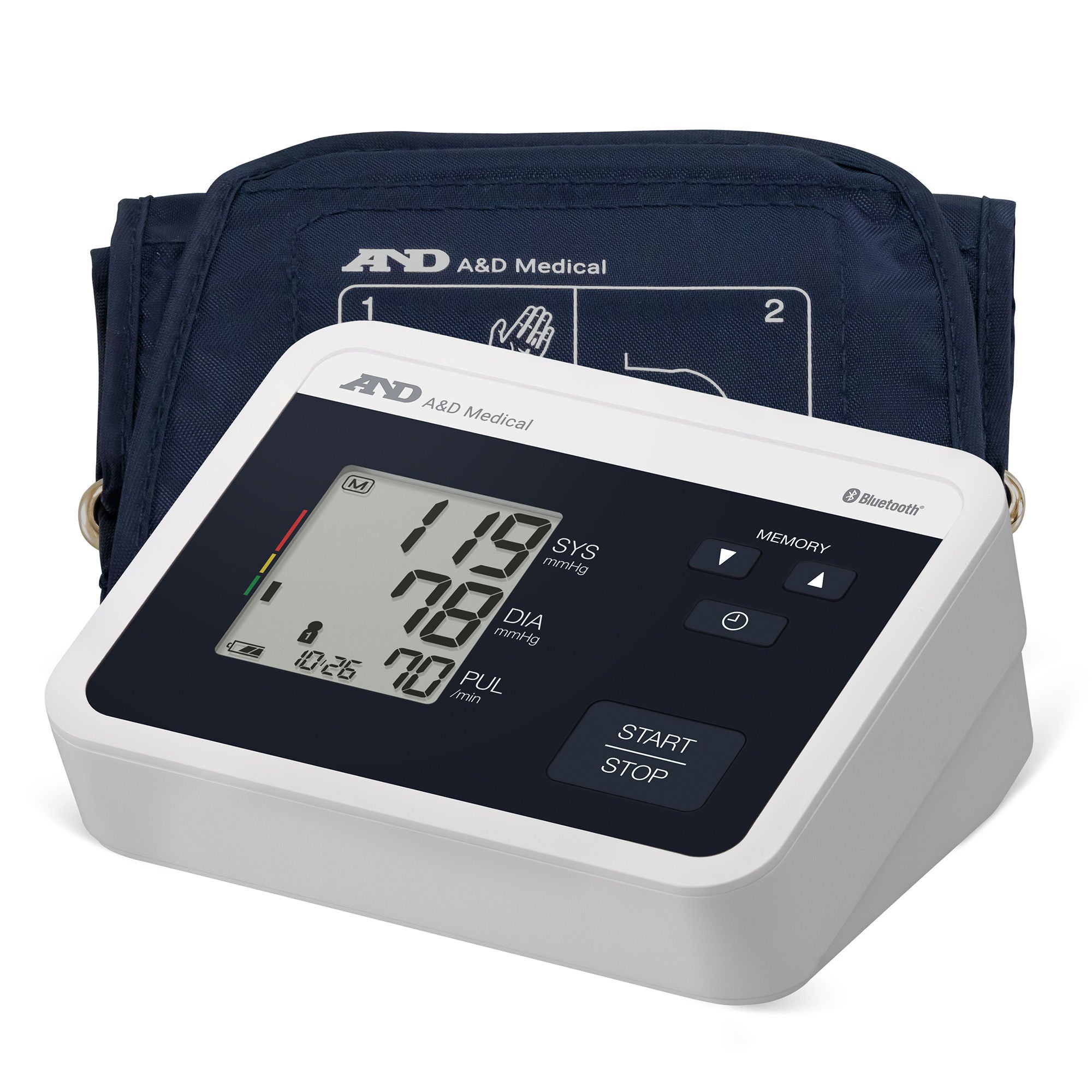 Home Automatic Digital Blood Pressure Monitor AND Wide Cuff Arm Nylon Cuff 22 to 42 cm Desk Model