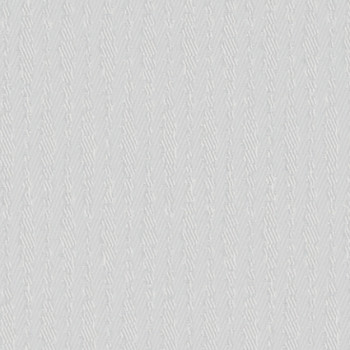 Light gray textured wallpaper with subtle vertical herringbone chevron pattern covering a flat wall, evenly lit with minimal contrast; close-up shows woven-like raised ridges and fine grain.