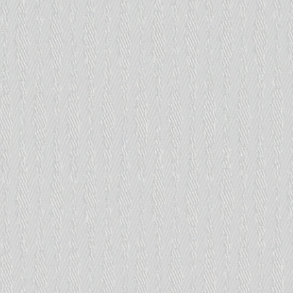 Light gray textured wallpaper with subtle vertical herringbone chevron pattern covering a flat wall, evenly lit with minimal contrast; close-up shows woven-like raised ridges and fine grain.
