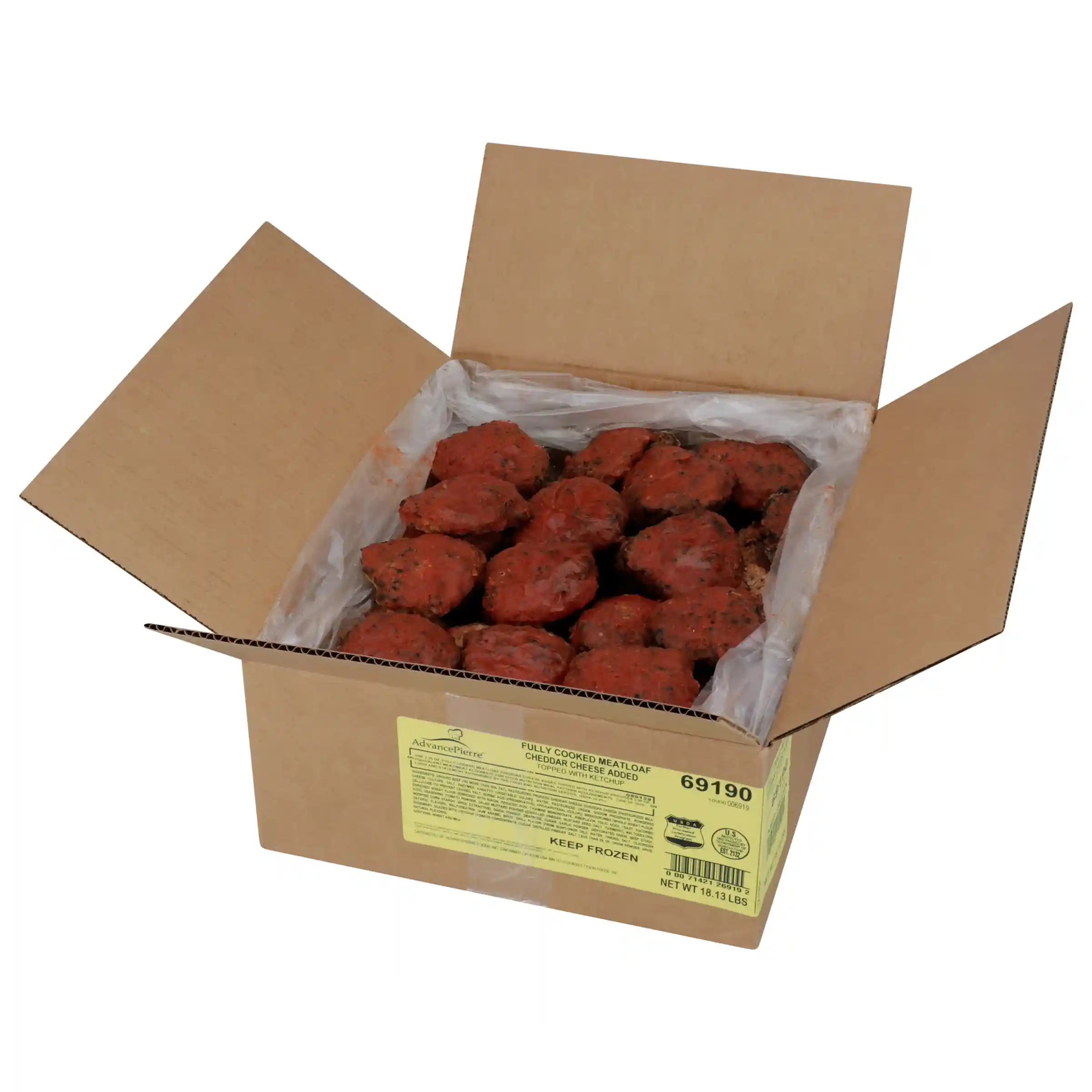 AdvancePierre™ Fully Cooked Cheeseburger Meatloaf, 2.90 oz._image_4